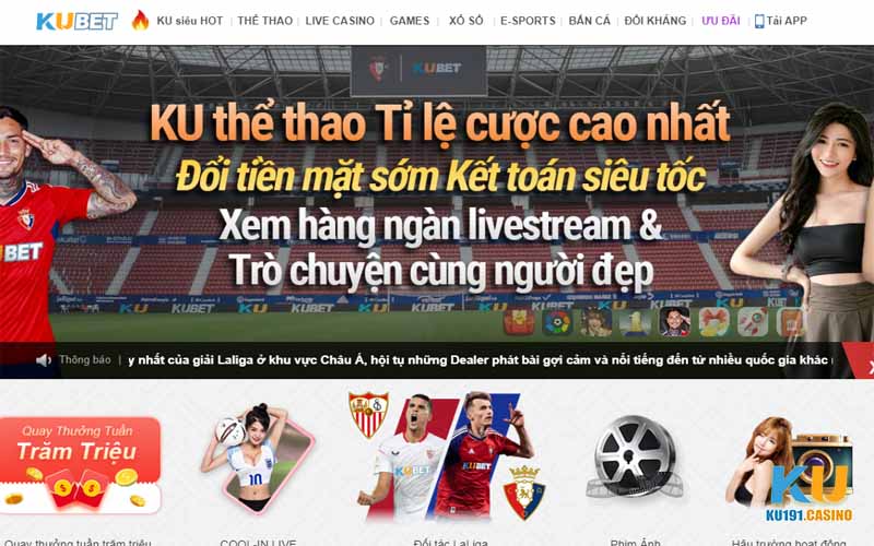 Truy cập Kubet thông qua KU191 cực nhanh và thuận tiện